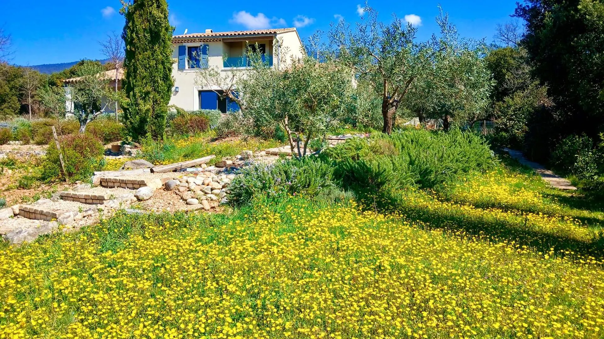 Les Bellonis - Villa Au Pied Du Mont Ventoux 贝端 法国